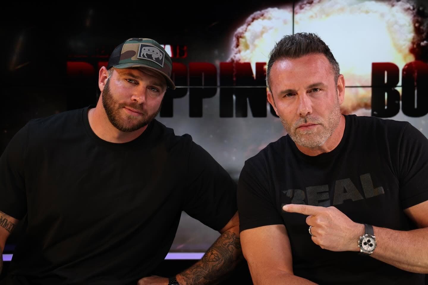 David Harkins with Brad Lea at Dropping Bombs