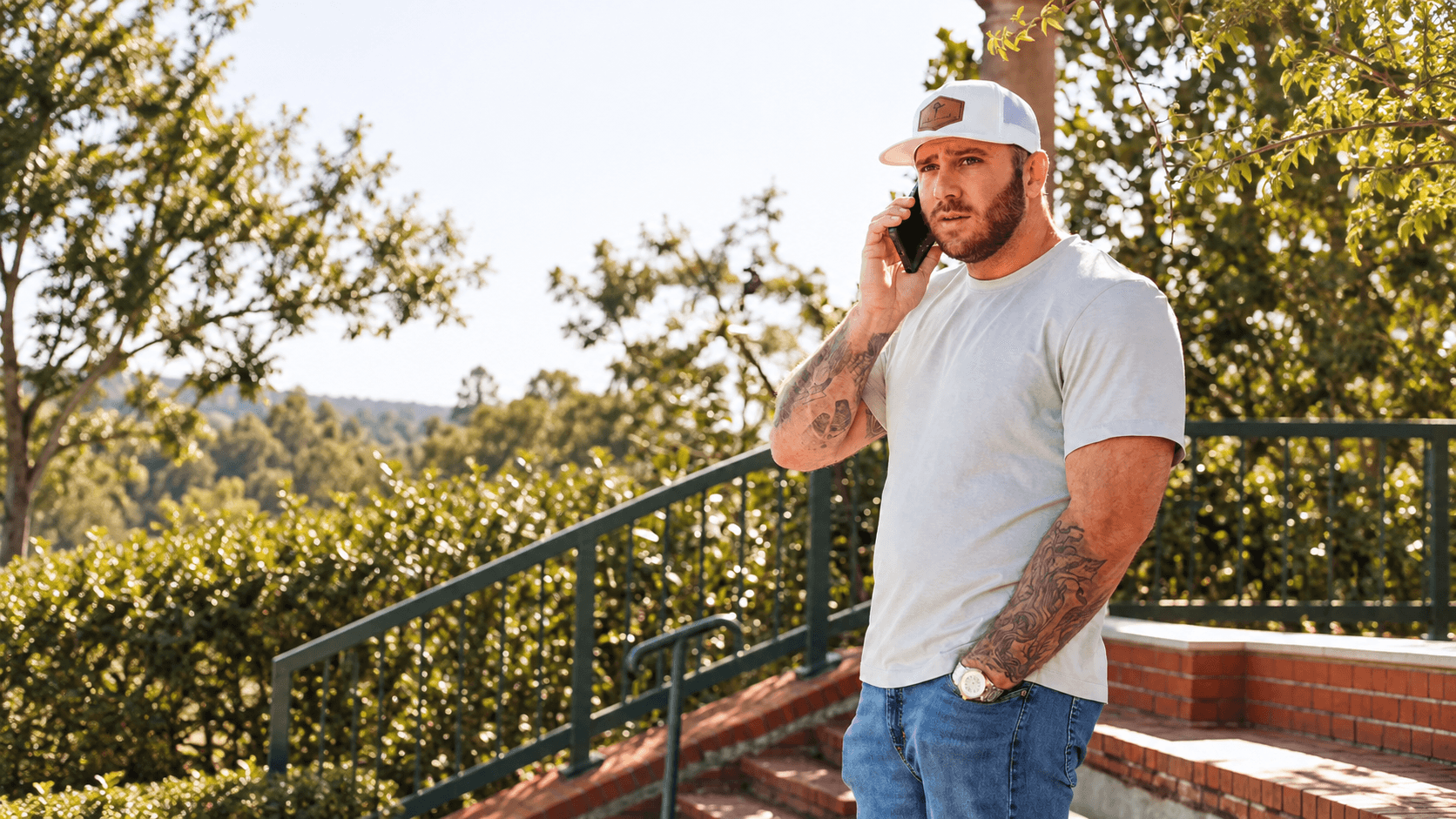 David Harkins speaking with a customer by phone
